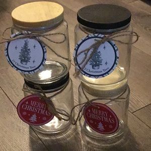 Target dollar spot glass jars. Excellent condition, never used